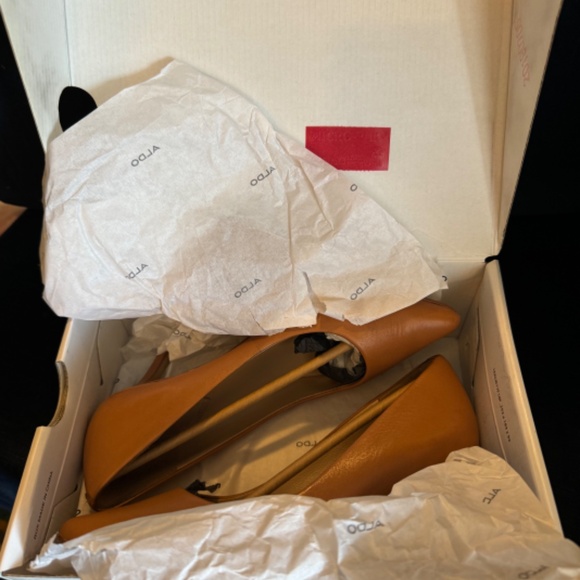 ALDO Coronitiflex Leather Stiletto High Heel Tan sz 6, 3.25" - Picture 7 of 13